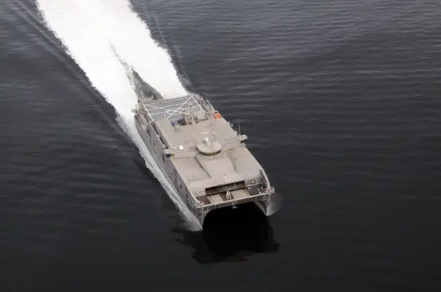 The U.S. Navy's first joint high-speed vessel departed Joint Expeditionary Base Little Creek-Ft. Story today on its maiden deployment to the U.S. 6th Fleet Area of Responsibility. USNS Spearhead (JHSV 1) is expected to remain in U.S. 6th Fleet until May 2014 and sail to the U.S. 4th Fleet area of responsibility through the end of fiscal year 2014. While deployed, the ship will undergo planned experimentation and testing to determine the ship's capabilities.