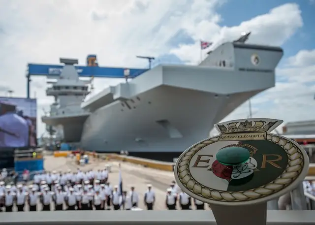 HMS Queen Elizabeth Aircraft Carrier, future flagship of the Royal Navy ...