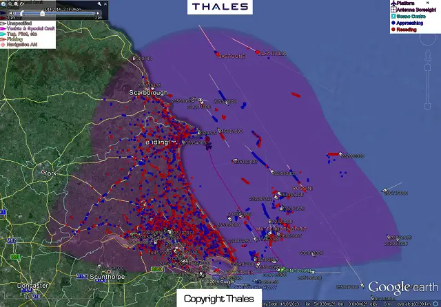 Thales announced today at Farnborough International Airshow 2014 that its I-Master radar is now available with a Maritime Moving Target Indication (MMTI) mode. The new maritime capability, enabled through a software package, can be used simultaneously with the existing Ground Moving Target Indication (GMTI) and Synthetic Aperture Radar (SAR) modes. 