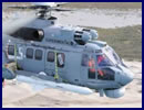 A specialized team of Helibras and Airbus Helicopters experts tested for future Brazilian Navy needs a prototype of the EC725 Caracal carrying two MBDA Exocet AM39 anti-ship missiles and a chin mounted Telephonics AN/APS-143 maritime imaging radar system. Eight of the Sixteen EC725 helicopters belonging to the Brazilian Navy will receive this configuration. As part of "Project H-X BR" 50 EC725s were ordered by the Brazilian Ministry of Defense for the three Army corps.