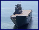 NUSHIP Canberra, the first of two Landing Helicopter Dock ships being built for the Australian Defence Force, sailed yesterday for the first time under her own propulsion as part of the sea trials and testing program. Canberra departed the BAE Systems dockyard at Williamstown where the ship will undergo a series of tests to prove systems and equipment prior to being handed over to Navy.