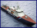 On May 21st 2014, Zelenodolsk Plant named after A.M. Gorky (incorporated by the JSC „Ak Bars“ Holding Company») officially the first ship of Project 22100 class named "Ocean". The customer is the border guard units of the Federal Security Service of the Russian Federation (FSB, successor of the KGB). Development work of a new patrol ship began in 2009 by order of the FSB border guards, but the actual design and development work on the project 22100 began in 2011.