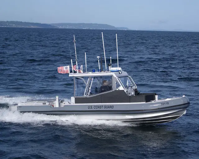 Kvichak Marine Industries, Inc., of Seattle, WA, was awarded a five year contract by the U.S. Coast Guard for the construction of 32’ Transportable Port Security Boats (TPSB) in 2011. Kvichak has delivered 52 vessels to date. The USCG recently awarded an additional 7 vessels to the contract.