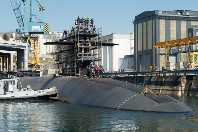 French SSBN Le Triomphant returns to its operational base in Brittany after maintenance program
