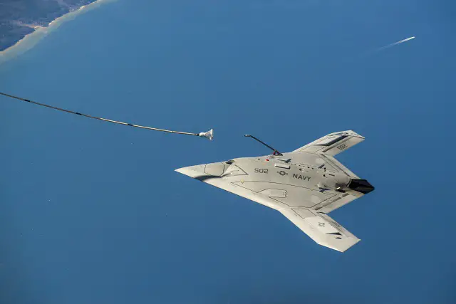 Northrop Grumman Corporation and the U.S. Navy successfully demonstrated fully autonomous aerial refueling (AAR) with the X-47B Unmanned Combat Air System Demonstration (UCAS-D) aircraft today, marking the first time in history that an unmanned aircraft has refueled in-flight.