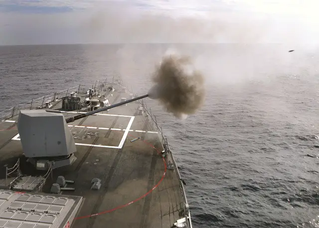 The U.S. Navy has awarded BAE Systems a $50 million contract option to upgrade four additional Mk 45 Naval Guns on guided missile destroyers (DDG 51s), converting the guns to a fully-digital Mod 4 configuration. The option, exercised under an initial 2015 award, brings the full value of the contract to $130 million for a total of 10 modernized gun systems.