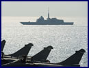 The French Navy (Marine Nationale) released pictures showing the brand new Aquitaine class FREMM Frigate Provence sailing alongside USS Harry S. Truman (CVN 75) and the Charles de Gaulle in the Persian Gulf. Following a short port-of-call in Djibouti, the Provence frigate integrated the Truman Carrier Strike Group (CSG) (Task Force 58) on December 23rd, and crossed the Ormuz strait to enter the Gulf region on December 26th.