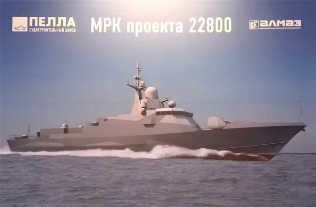 Two new Project 22800 guided missile corvettes were laid down for the Russian Navy by the Pella Shipyard in St. Petersburg on December 24th, TASS reported from the shipyard on Thursday. According to the shipyard’s spokesperson, the lead ship, the Uragan, is to be commissioned by the Russian Navy in December 2017 and the first production ship, the Typhoon, in 2018.