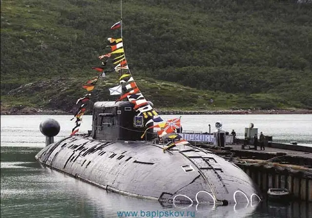 The Project 945A B-336 Sierra II class nuclear-powered attack submarine (SSN) Pskov armed with missiles and torpedoes has undergone repairs at the Nerpa Shipyard and returned to the Northern Fleet, the fleet’s press office said on Monday. The Nerpa Shipyard is a subsidiary of the Zvyozdochka Shipyard.