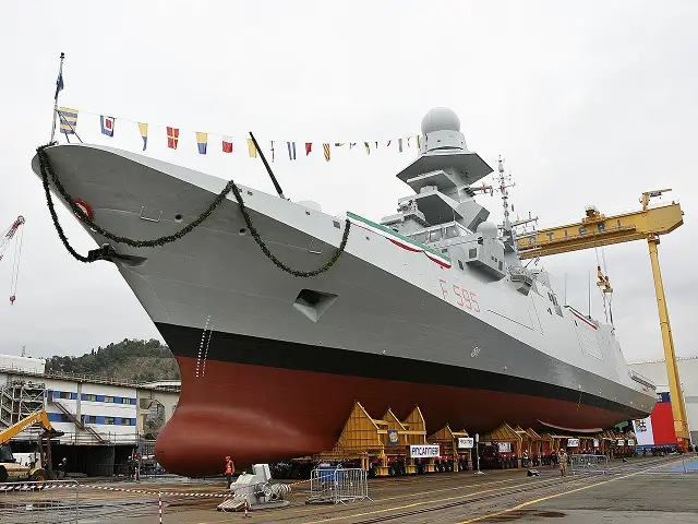 The launching ceremony of the frigate “Luigi Rizzo”, the sixth of a series of 10 FREMM vessels - Multi Mission European Frigates – took place today at the Riva Trigoso shipyard (Genoa). The 10 FREMM vessels have been commissioned to Fincantieri by the Italian Navy within the framework of an Italo-French cooperation program under the coordination of OCCAR (Organisation Conjointe de Cooperation sur l’Armement, the international organization for cooperation on arms).