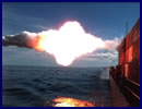 A synthetically guided Tomahawk cruise missile successfully hit its first moving maritime target Jan. 27 after being launched from the USS Kidd (DDG-100) near San Nicolas Island in California. The Tomahawk Block IV flight test demonstrated guidance capability when the missile in flight altered its course toward the moving target after receiving position updates from surveillance aircraft. 