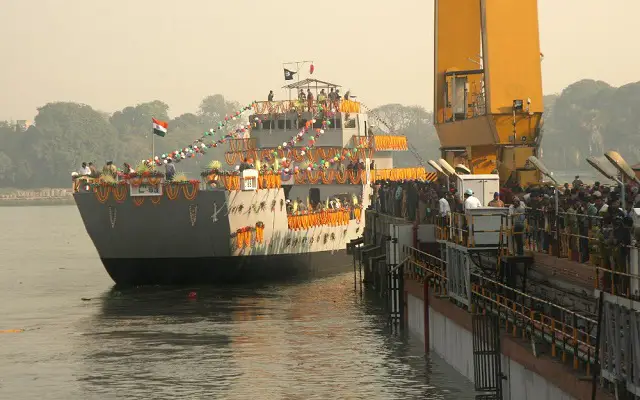 The Mk IV LCUs will play significant role in transportation of Main Battle Tanks, Armoured Vehicles and Troops of the Indian Army during amphibious operations. Picture: Indian Navy