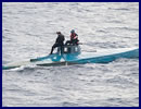 U.S. Customs and Border Protection Office of Air and Marine agents along with U.S. Navy and U.S. Coast Guard personnel intercepted a semi-submersible craft carrying more than 16,870 pounds of cocaine in the eastern Pacific Ocean on July 18.