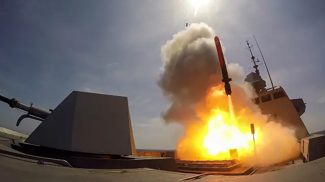 The frigate Aquitaine, the first unit in the multi-mission frigate program (FREMM), has successfully fired its first naval cruise missile on May 19 on the firing ranges of the DGA missile testing centre off Levant Island. This is the first time that a European surface ship has fired a cruise missile. On May 12, the frigate also successfully fired its first Exocet MM40 surface-to-surface missile.