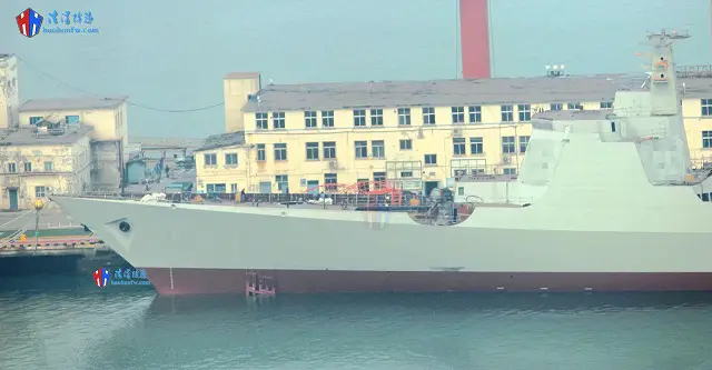 The eigth Type 052D Destroyer was launched at Dalian naval shipyard on November 28 2015. It is the first one of the class for this shipyard.