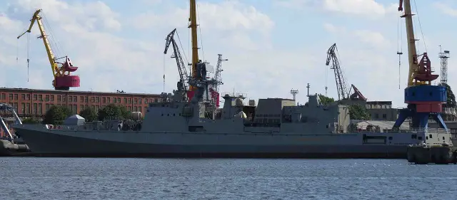 The frigate Admiral Makarov currently under construction at the Yantar Shipyard in Kaliningrad in west Russia for the Russian Navy Black Sea Fleet will start docking trials in February 2016, shipyard spokeswoman Tamara Kadanova told TASS on Tuesday. 