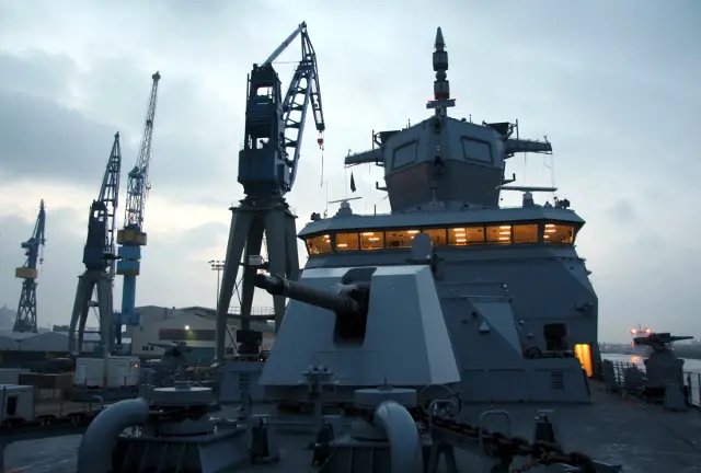 German Navy’s (Deutsche Marine) first F125 frigate has begun sea trials on 6 April. The “Baden-Württemberg” has sailed from the shipyard in Hamburg to Cuxhaven. With a crew of 60 men and women, the vessel will assume a series of tests for the systems, subsystems and weapons of the platform.