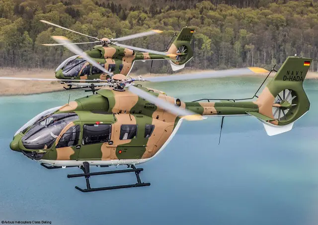 With today´s successful technical acceptance, Airbus Helicopters has handed over the first two of five lightweight military multi-role H145M helicopters to the Royal Thai Navy. This marks an important milestone in the H145M programme on its way to the final acceptance and entry into service in Thailand at the end of 2016. A delegation from the Royal Thai Navy and Airbus Helicopters Germany CEO Wolfgang Schoder participated in the ceremony at Airbus Helicopters´ Donauwörth site.