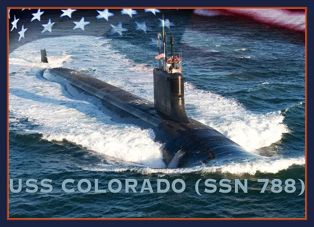 USS Colorado SSN 788 Virginia class submarine