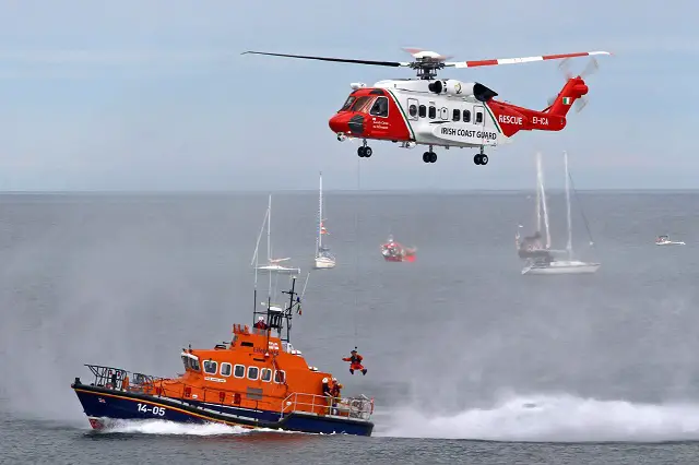 The Irish Coast Guard in partnership with CHC Helicopter completed more than 1,000 search and rescue (SAR) missions in 2015 with a fleet of five Sikorsky S-92® helicopters. The milestone, an increase of 12 percent on the previous year, tops the 2014 record of 914 missions, and is the first time since 1991 that the Irish Coast Guard achieved 1,000 missions in a single year. Sikorsky is a Lockheed Martin company.