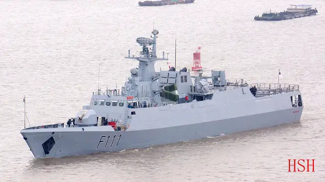 Following the delivery ceremony which took place in December 2015 at the China Shipbuilding & Offshore International Company (CSOC)'s Wuchang Shipyard in Wuhan, the two new Bangladesh Navy C13B Corvettes, BNS Shadhinota (F111) and BNS Prottoy (F112), left China and are on their way to their home base. As can be seen in these pictures the C13B-class of corvette shares many similarities with the PLAN's Type 056 Jiangdao class (on which it is based).