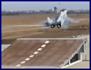 Russian naval aviation pilots have started training on the MiG-29K/KUB (NATO reporting name: Fulcrum-D) multipurpose fighter jets at the 859th Naval Aviation Training Center. Located near the city of Yeysk [in the Krasnodar Territory in southwest Russia] the facility just got fitted with a land based ski-jump to train Russian pilots in aircraft carrier operations.