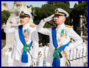 The handover/takeover ceremony took place on July 12, 2016 between Vice Admiral Giuseppe De Giorgi (outgoing) and Vice Admiral Valter Girardelli (upcoming). Following a wreath laying at the Altar of the Homeland and accompanied by the performance of the Italian Navy Band, the Chief of Navy handover ceremony was held in the presence of the Italian Defence Minister, senator Roberta Pinotti, the Defence Chief of Staff, General Claudio Graziano, the Minister of the Interior, Honorable Angelino Alfano, and top civilian and military authorities.