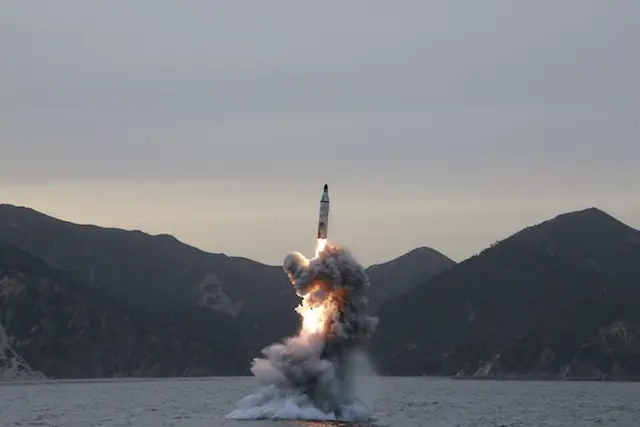 North Korea fired a submarine-launched ballistic missile (SLBM) off its east coast on Saturday, but the missile failed in its initial flight stage, according to Yonhap News Agency citing South Korea's Joint Chiefs of Staff (JCS). The missile was fired from waters southeast of the coastal port city of Sinpo, South Hamgyong Province, at around 11:30 a.m., according to the military.
