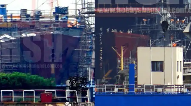 Interesting pictures have emerged from China showing what could well be the first construction blocks of the People's Liberation Army Navy (PLAN or Chinese Navy) future Type 055 Guided-Missile Destroyer (DDG).