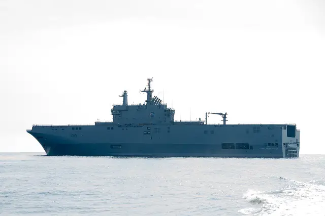 On June 2nd, 2016, DCNS delivered the first of two helicopter carriers acquired by the Arab Republic of Egypt in October 2015, the LHD Gamal Abdel Nasser. The flag transfer ceremony took place in the presence ofEgyptian and French Navies’ Chiefs of Staff, Admiral Rabie and Admiral Rogel, Hervé Guillou, Chairman and Chief Executive Officer of DCNS, Laurent Castaing, Chairman and Chief Executive Officerof STX France, and senior Egyptian and French officials. By 2020, DCNS will have supplied at least seven combat vessels to Egypt, thus contributing to the modernisation of the Arab Republic of Egypt's defence system. .