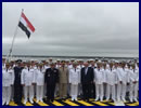 On June 2nd, 2016, DCNS delivered the first of two helicopter carriers acquired by the Arab Republic of Egypt in October 2015, the LHD Gamal Abdel Nasser. The flag transfer ceremony took place in the presence ofEgyptian and French Navies’ Chiefs of Staff, Admiral Rabie and Admiral Rogel, Hervé Guillou, Chairman and Chief Executive Officer of DCNS, Laurent Castaing, Chairman and Chief Executive Officerof STX France, and senior Egyptian and French officials. By 2020, DCNS will have supplied at least seven combat vessels to Egypt, thus contributing to the modernisation of the Arab Republic of Egypt's defence system. .