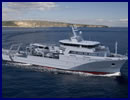 French Shipyard PIRIOU based in Concarneau (Brittany) has just won a contract with the Royal Moroccan Navy for a 72 meters Multi-Missions Hydro-Oceanographic Vessel designated BHO2M (for Bâtiment Hydro-Océanographique Multi-Missions). This new unit will be built in France with delivery expected in mid-2018.