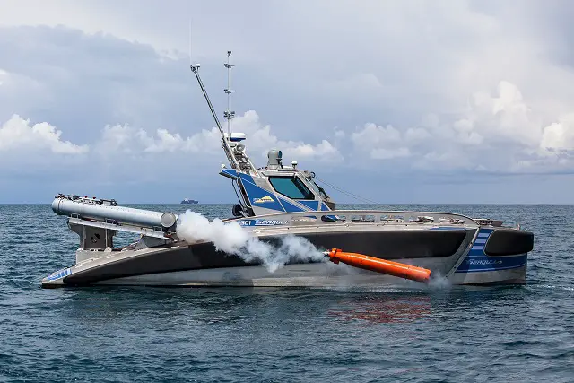 Elbit Systems completed recently a trial test torpedo launch from its Seagull multi-mission, autonomous Unmanned Surface Vessel(USV) system. The trial, performed out of Israel's Haifa port,demonstrated the capability of Seagull to install and launch lightweight torpedoes, adding to the advanced capabilities of the USV, which is designed to carry out unmanned maritime missions, such as protection of critical sea areas and high-value assets against submarines and sea mine threats.