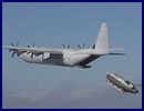 The Royal Australian Air Force (RAAF) released pictures showing Special Forces training in the air drop of Zodiac Milpro RHIBs. RAAF C-130J Hercules is undergoing a series of capability upgrades and role expansions as it continues to serve the Australian Defence Force as a medium tactical airlifter. This has included increases to its communications and situational awareness systems, aircraft self-protection suite, and increased airdrop capability.