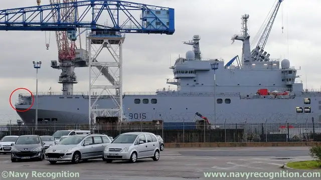 Spotted by Navy Recognition and French naval news website Mer et Marine during a visit in Toulon naval base: The Mistral class Landing Helicopter Dock (LHD) Dixmude (the third in the series) has received its NARWAHL remote weapon stations (RWS). Dixmude is the first of the mistral class to receive the weapon upgrade.