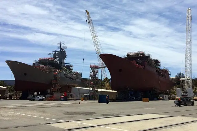 HMAS Parramatta, the fifth Anzac class frigate built for Australia and the sixth to enter the Anti-Ship Missile Defence Upgrade programme has commenced preparations to undock in mid April. While the most obvious and striking changes are the addition of a ‘cupola' mast to house the CEA Phased Array Radar, and a coat of the new Royal Australian Navy 'haze grey' paint, these are just two of a complex web of engineering changes and maintenance tasks delivered by BAE Systems, Saab Australia and Naval Ship Management, at the BAE Systems shipyard in Henderson, Western Australia over the past 12 months. 