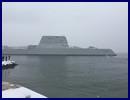 The future guided-missile destroyer USS Zumwalt (DDG 1000) departed the Bath Iron Works shipyard on March 21st for its second at-sea period to conduct builder's trials during which many of the ship's key systems and technologies will be demonstrated.