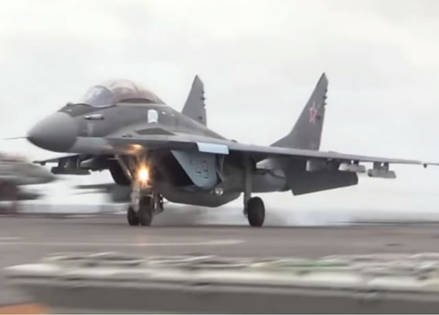 Mig 29K crash Kuz Russia