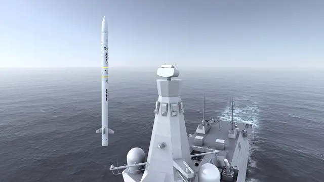 SeaCeptorCAMM launched from Type 26 MBDA UK