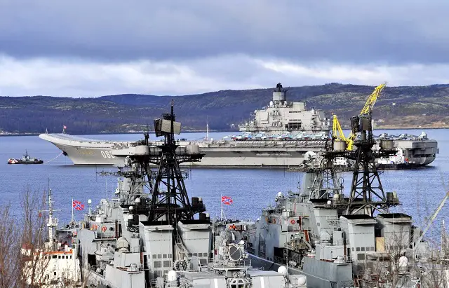 Russia aircraft carrier Admiral Kuznetsov 1