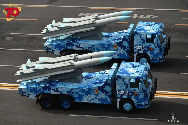 YJ 12A anti ship missile parade china