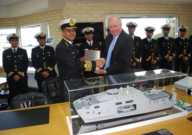 Austal Limited (Austal) is pleased to announce the RNOV Al Naasir (S12) High Speed Support Vessel (HSSV) has been delivered to the Royal Navy of Oman. Less than 4 months after the successful, on-time and on-budget delivery of the RNOV Al Mubshir (S11), in May 2016, the RNOV Al Naasir (S12) is the second of two 72 metre High Speed Support Vessels (HSSV’s) delivered to the Royal Navy of Oman under a US$124.9 million design, construct and integrated logistics support contract.