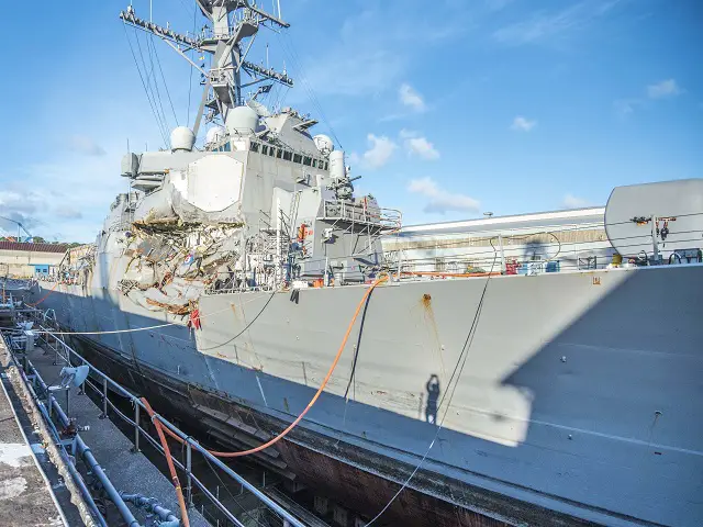 HII to Repair Guided Missile Destroyer USS Fitzgerald DDG 62
