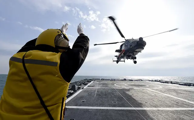 ROK Navy AW159 Wildcat helicopter ASW exercise frigate Gwangju 2