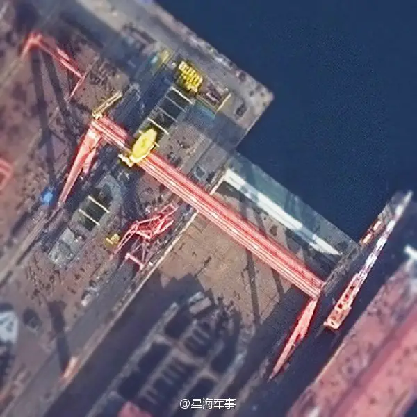 Type 055 Destroyer China PLAN Satellite Dalian