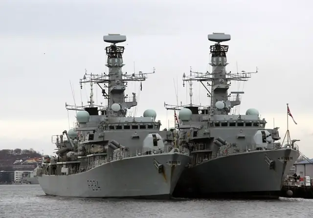 Type 23 frigates HMS Iron Duke HMS Sutherland Artisan radar Royal Navy