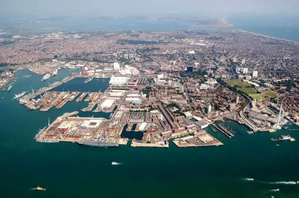 Jetty for New Royal Navy Aircraft Carriers Ready at Portsmouth Naval Base 1