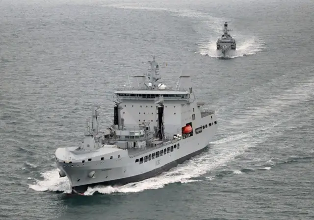 Royal Fleet Auxiliary tanker RFA Tidespring 1