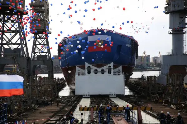 Russia Launched the Second Project 22220 Nuclear Icebreaker Sibir