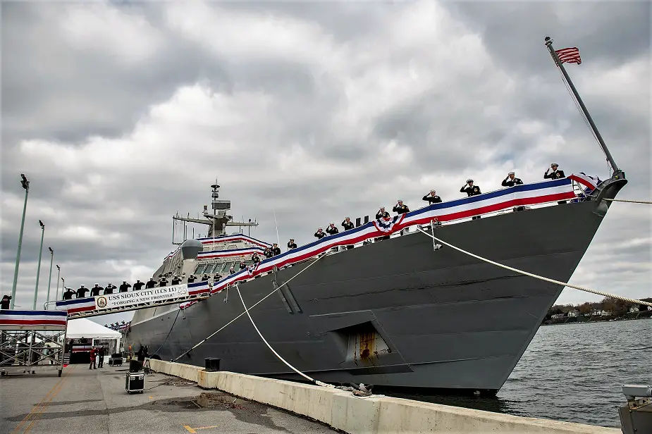 U.S. Navy Commissions Littoral Combat Ship 11 Sioux City